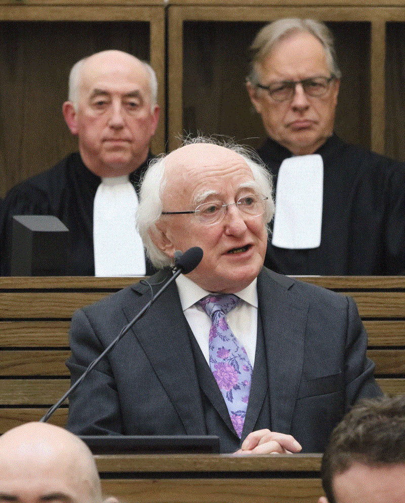 President Higgins attends the opening of the Court of Appeal President Higgins attends the opening of the Court of Appeal
