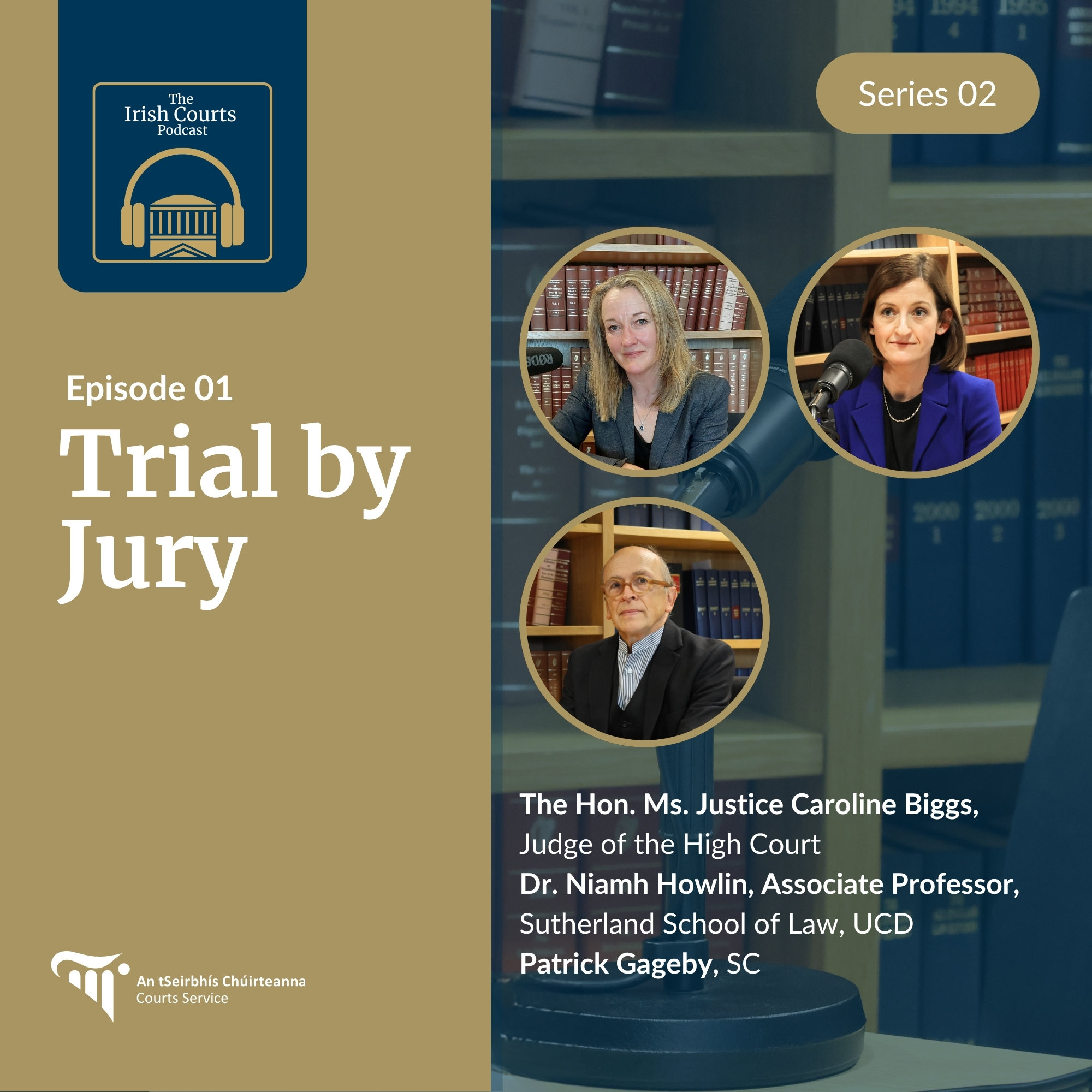 Episode 1 Image representing episode one of the second series of the Irish Courts Podcast