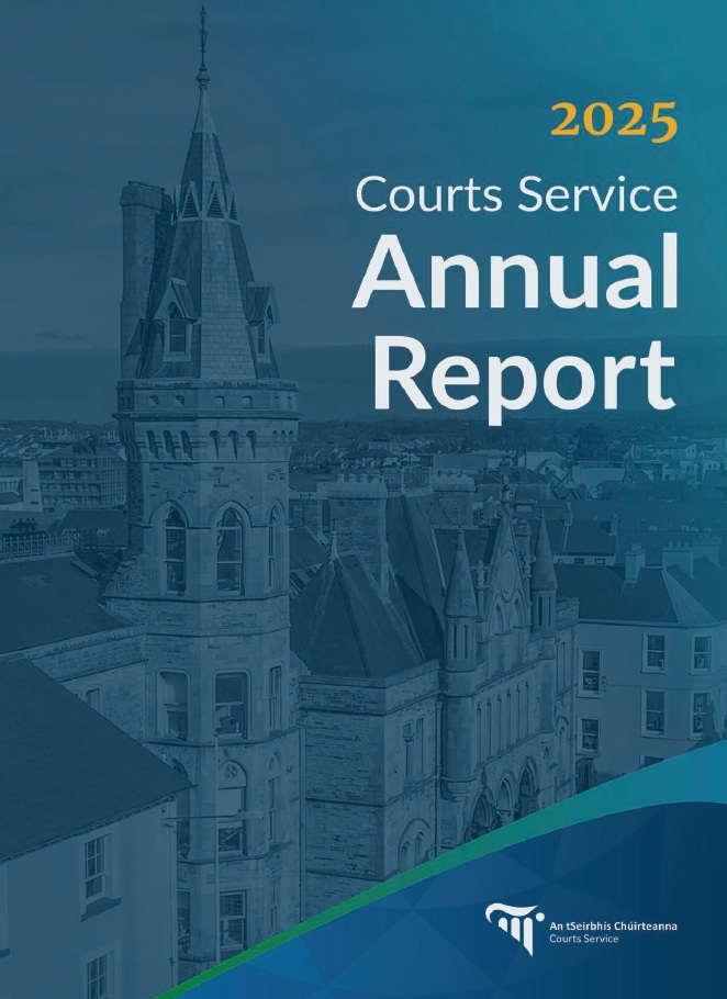 Courts Service Annual Report 2025 Cover Image of Courts Service Annual Report 2025