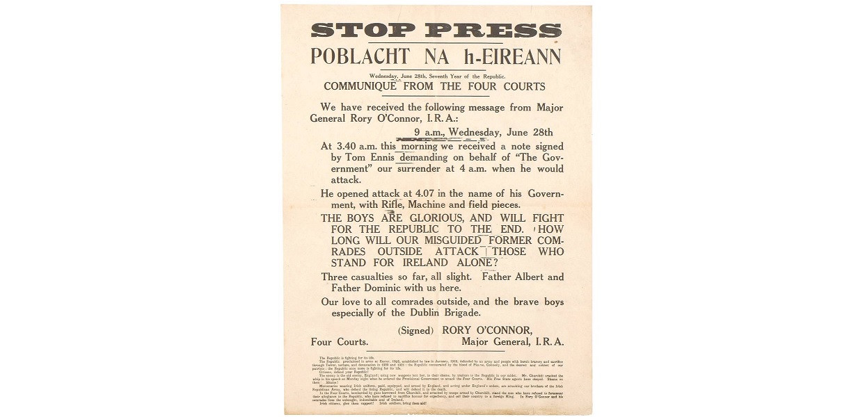 Stop Press web_0 Rory O'Connor's Communiqué - 1922
